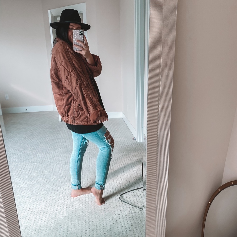 Free People Dolman Quilted Jacket